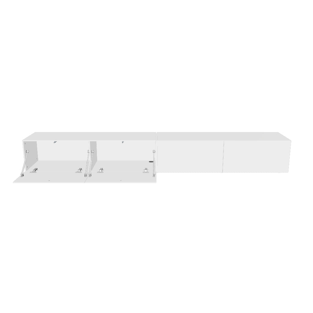 Mora TV Bänk | Stående / Vägghängd | 240 cm Vit